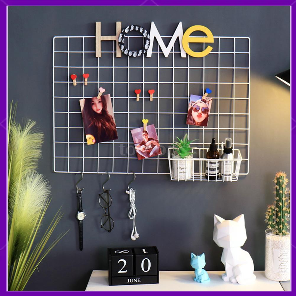 Ready stock DIY Wire Grid Panel and Accessories Photo Wall Room ...