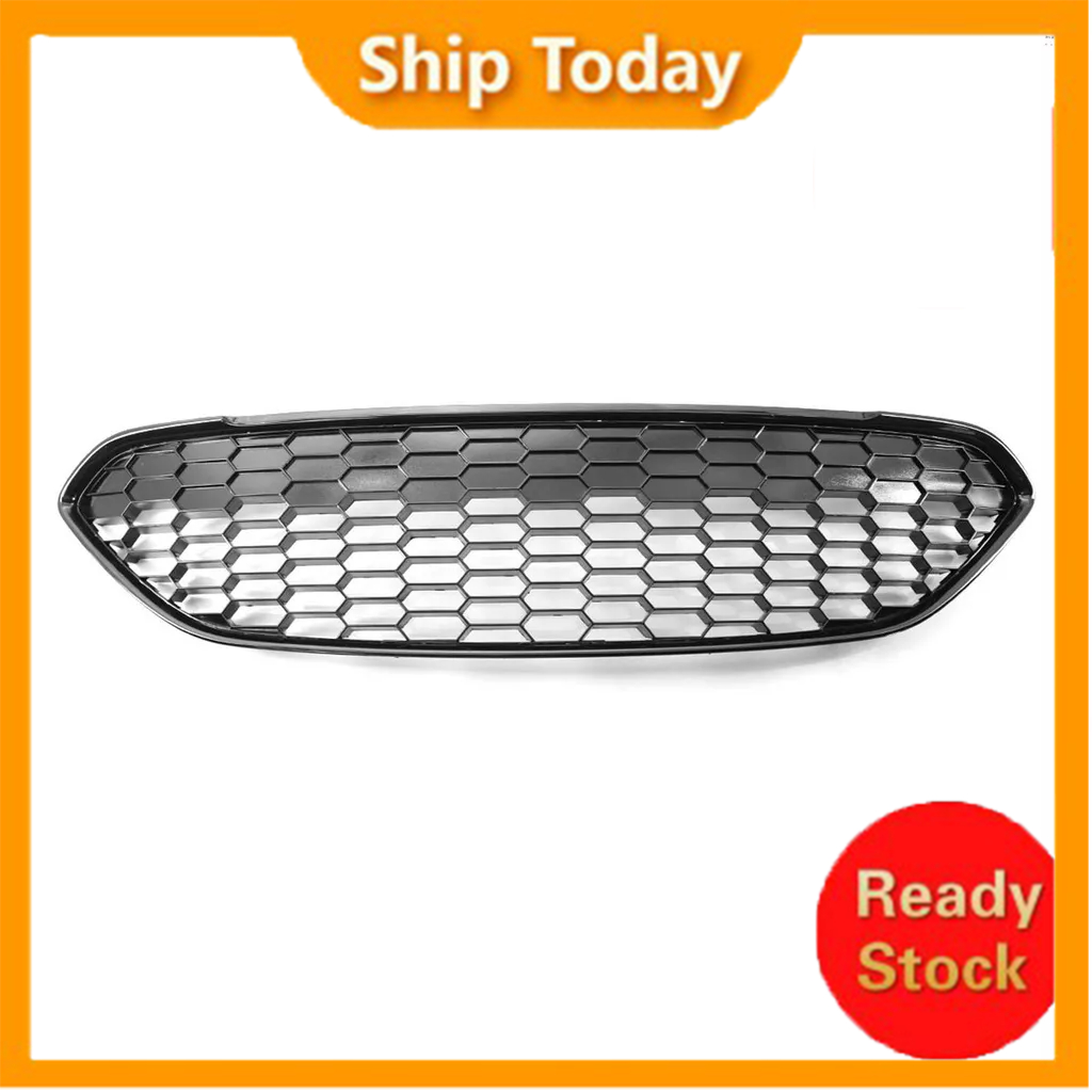 Honeycomb Black Upper Grille Replacement For Ford Fiesta Zetec S 2013 2017 Front Bumper Centre 0883