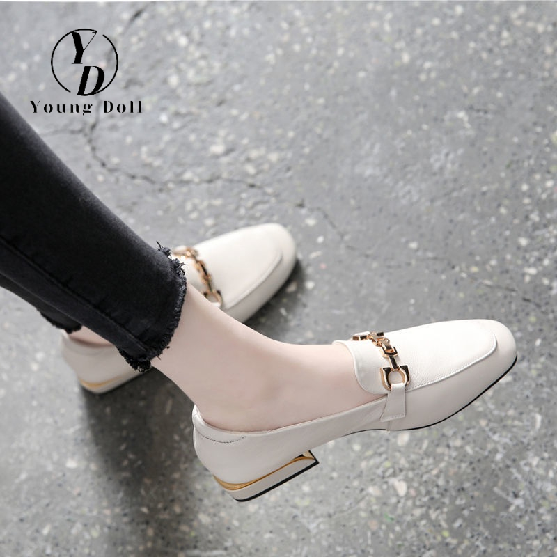 Young Doll Shoes for Women Office Shoes Soft Leather Loafers All ...