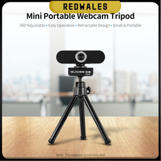 Lightweight Mini Webcam Tripod for Logitech Webcam C920 C922 Small Camera  Tripod Mount Cell Phone Holder Stand (Red)