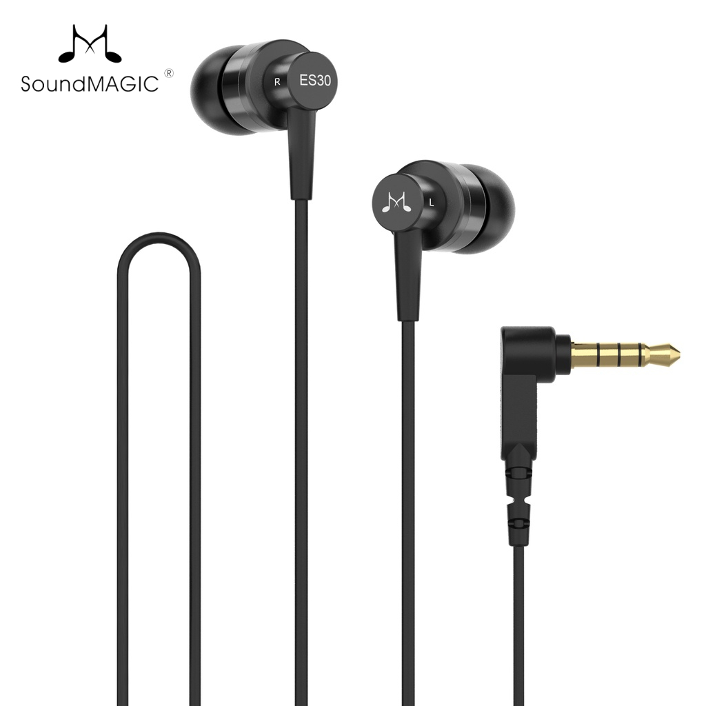 SoundMAGIC ES30 Wired Earbuds No Microphone Noise Isolating in Ear