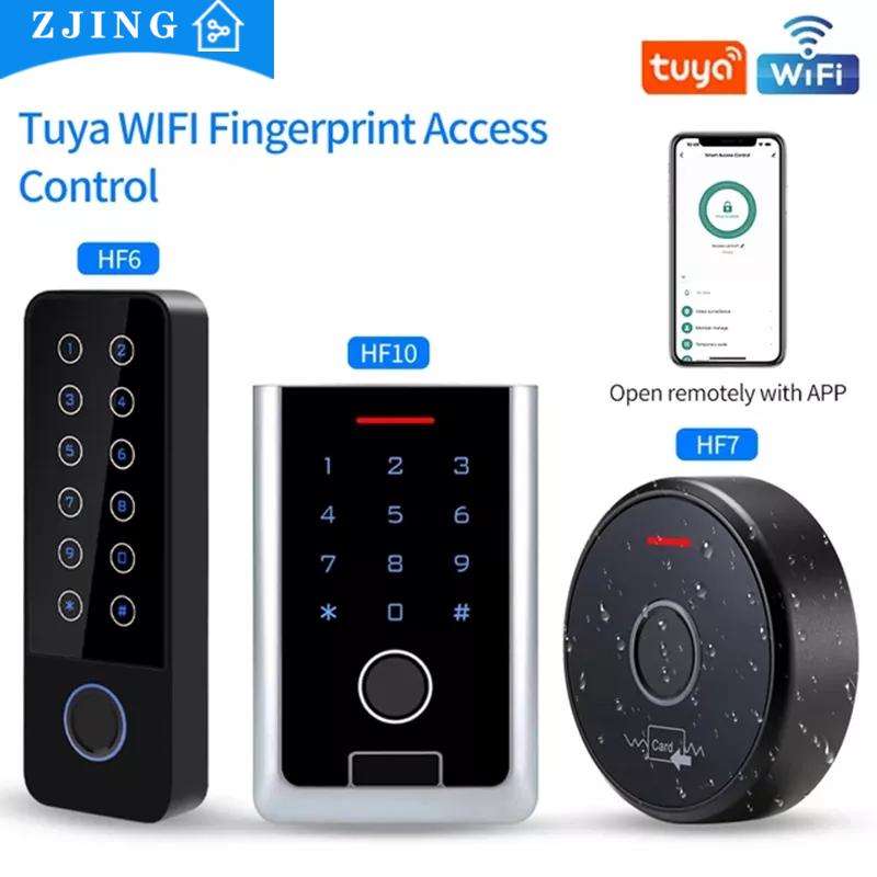 Standalone Metal Wifi Tuya App Fingerprint RFID Access Control Keypad ...