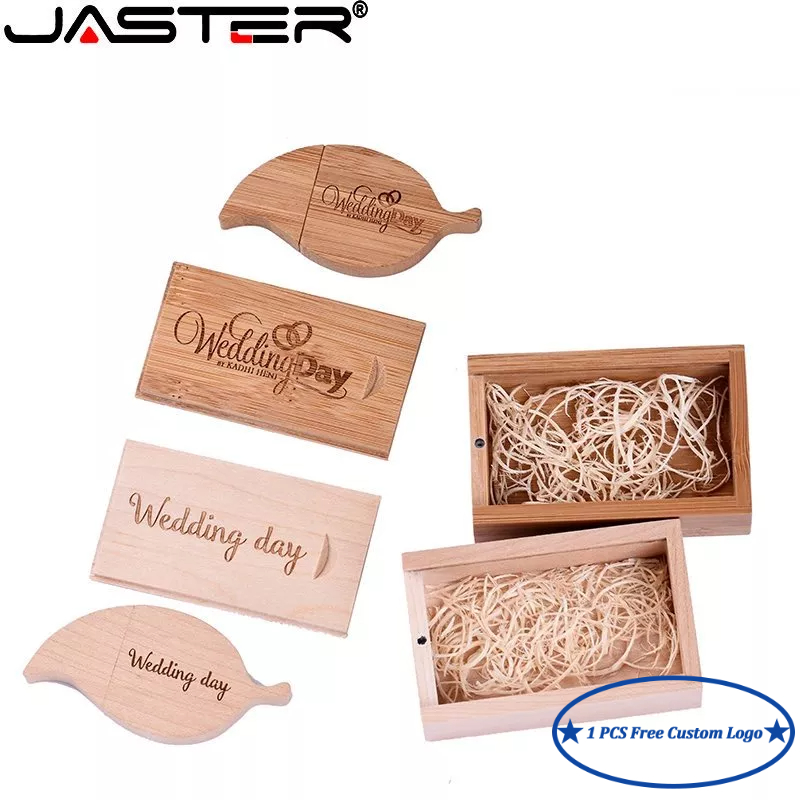 JASTER (1PCS Free Custom Logo) USB Flash Drive 128GB Leaf Model USB 2.0 ...