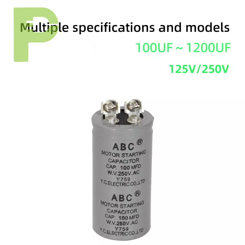 Cd60 Motor Starter Capacitor ABS/ABC 100uf (MFD) ～ 1200uf (MFD) 250VAC ...