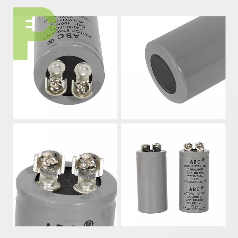 Cd60 Motor Starter Capacitor ABS/ABC 100uf (MFD) ～ 1200uf (MFD) 250VAC ...