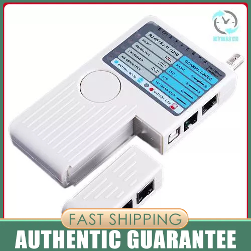4-in-1 Remote RJ11 RJ45 USB BNC LAN Network Phone Cable Tester Meter ...