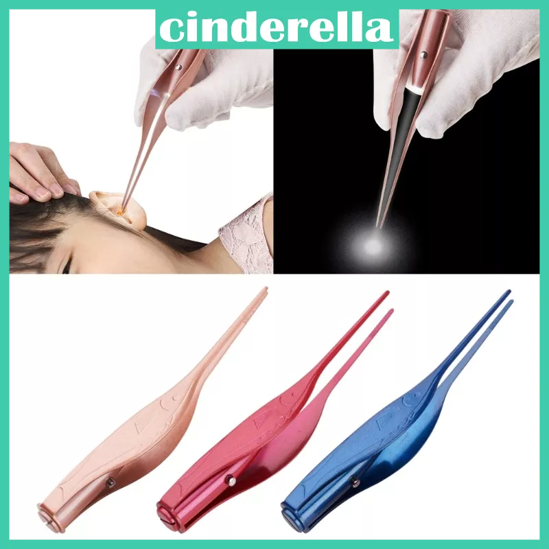 CIND LED Earwax Tweezers Earpick Children Ear Cleaning Tool Adult Ear