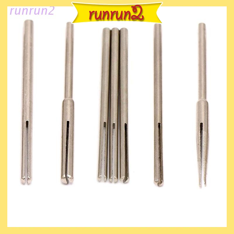 RUN 10/12 Pcs Cylinder Cone Straight Mandrels 2.35/3mm Shank Sandpaper