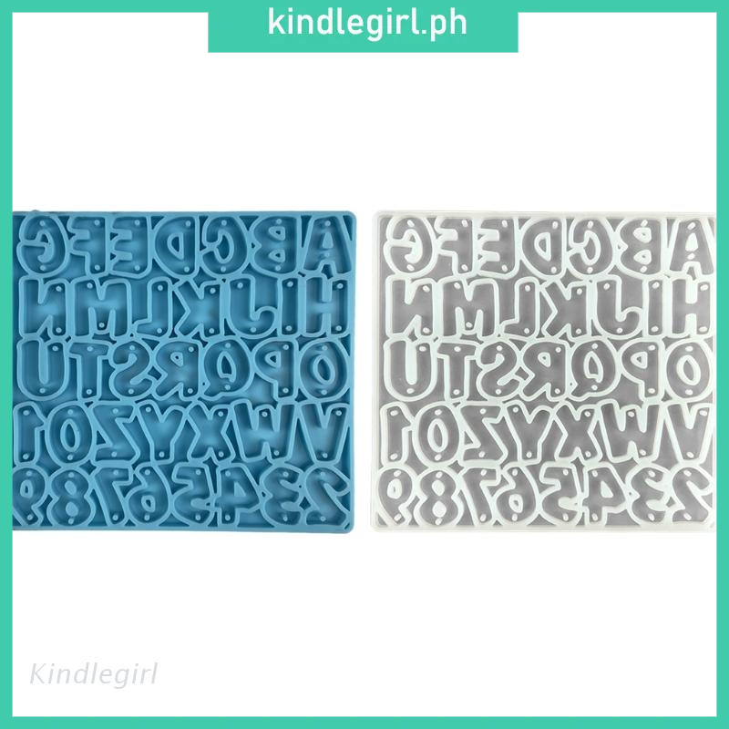 KING Alphabet Keychain Epoxy Resin Mold Letter Number Earrings Necklace Pendant Casting Silicone Mould DIY Crafts Jewelry Tools Shopee Philippines