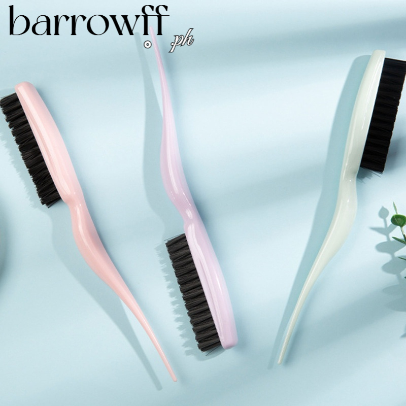 brroa Tease Teasing Brush with Rat Tail Three Row Combs for Women Hair ...