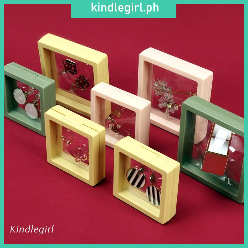 KING Useful Pe Film Jewelry Storage Box Transparent 3D Floating Frames