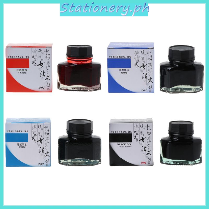 50ml Bottled Glass Smooth Writing Fountain Pen Ink | Shopee Philippines