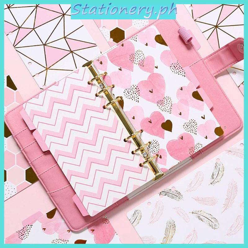 1Set A5 A6 Loose Leaf Notebook Divider 6 Hole Index Separator Binder ...