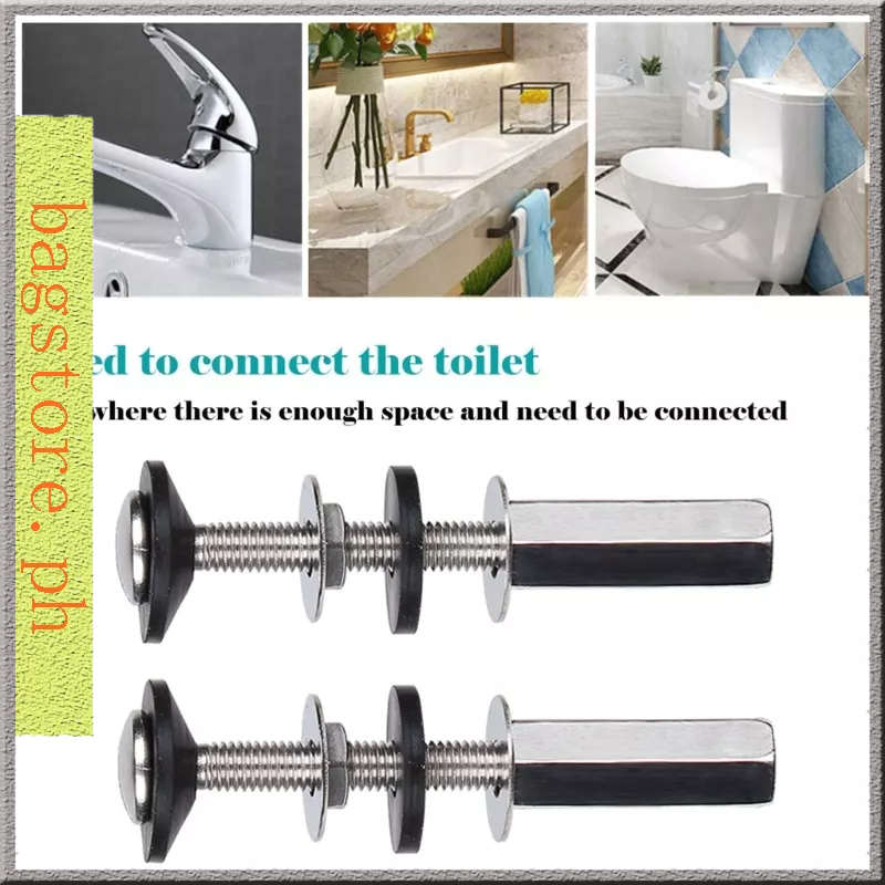 BST 2 Pcs Toilet Tank Bolts Toilet Tank Fixing Kit Stainless Steel ...
