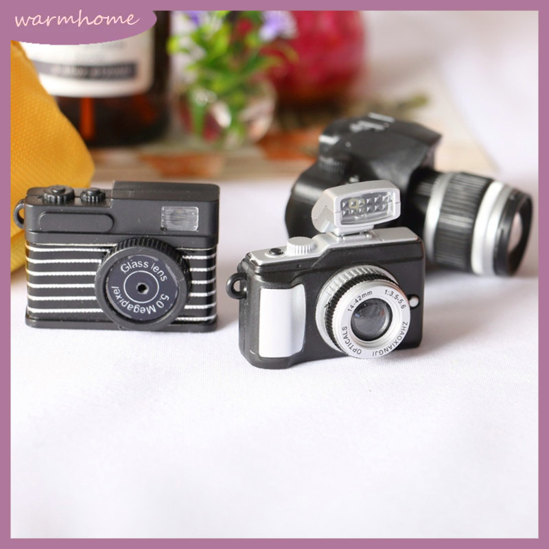 WMMB 1/12 Dollhouse Mini Camera Model Infants Photo Shooting
