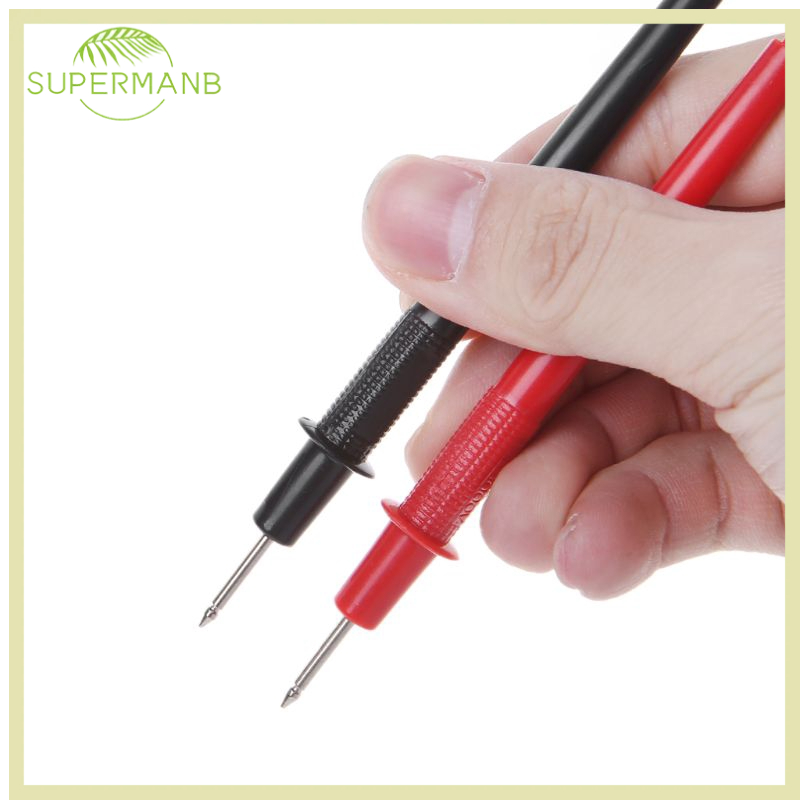2 Pairs Ultra Thin Tip Needle Test Leads For Multimeter – 36 Inch, 1000V, 20A, Banana Plug