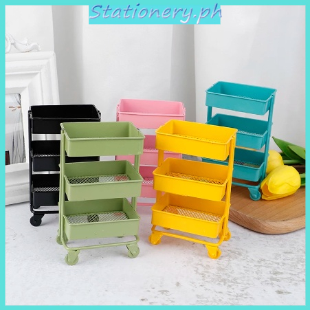Stat Mini Trolley Floor Storage Rack with Wheels Dollhouse Miniature ...