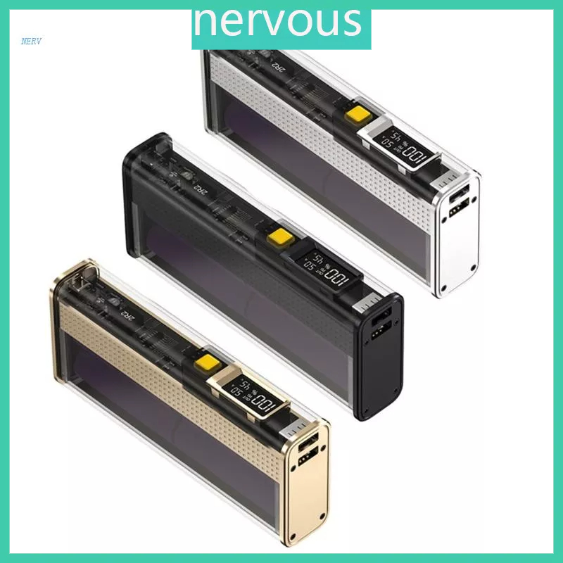 NERV 21700 Charger Case DIY Box Fast Charging Case for 4PCS 21700