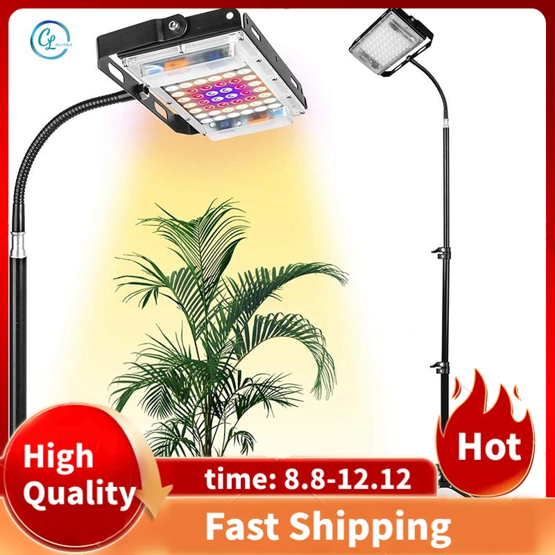 Grow Light with Stand, Full Spectrum LED Floor Plant Light for Indoor ...