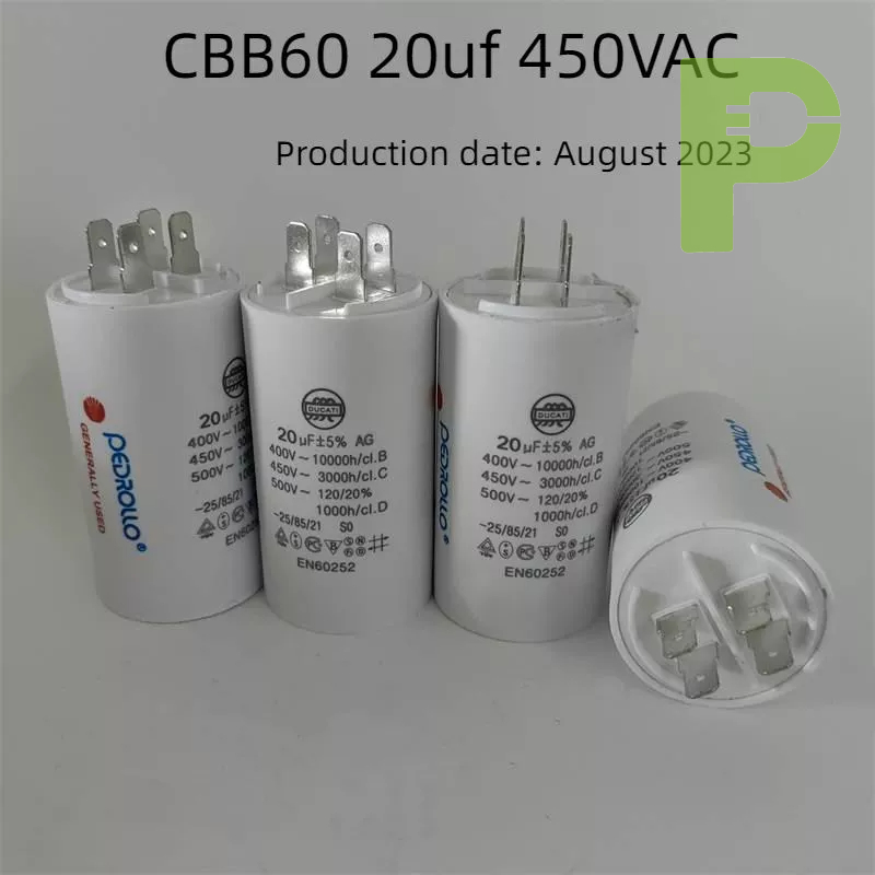 Pedrollo Cbb60 20uf 450vac August Motor Water Pump Capacitor Brand New Capacitor Production Date 4342