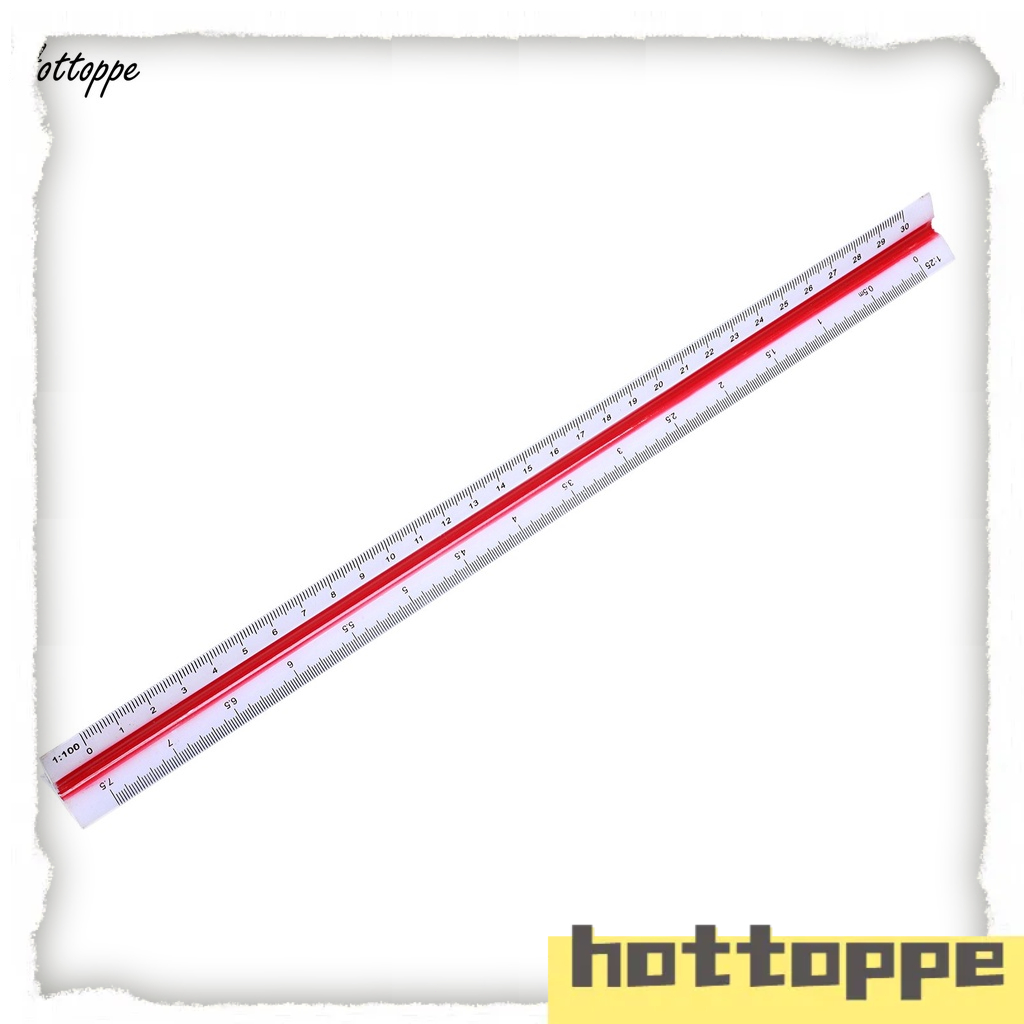 1:20 1:25 1:50 1:75 1:100 1:125 Plastic Triangular Scale Ruler MKPH ...
