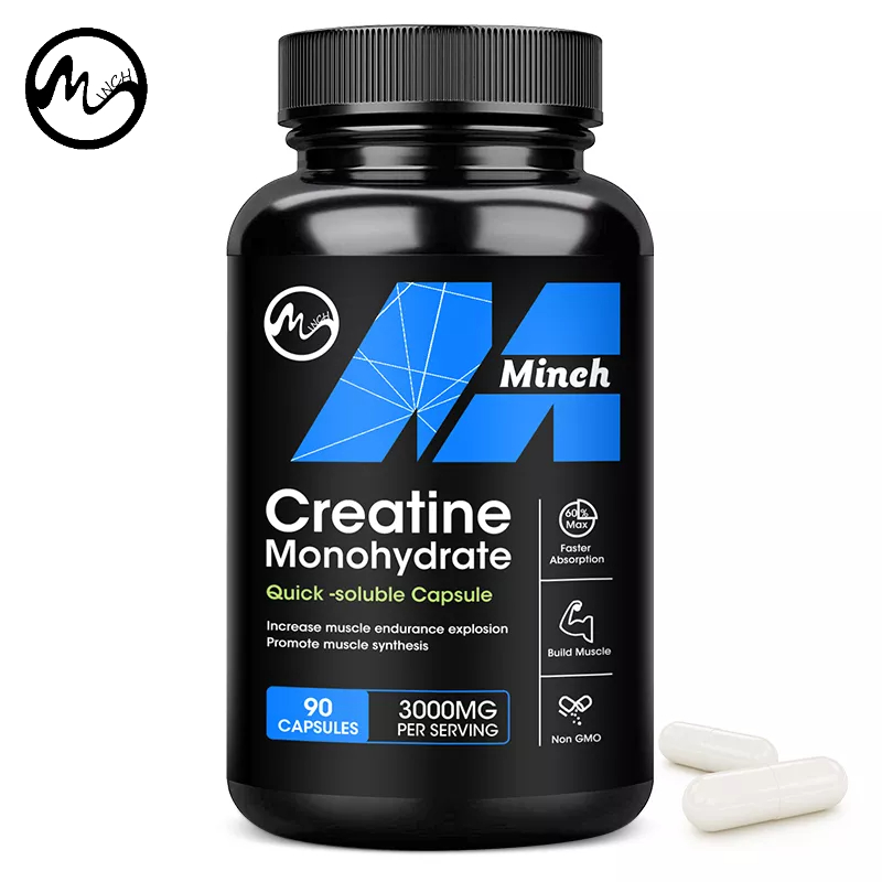 Minch Creatine Capsules Creatine Monohydrate Gain Strength, Build