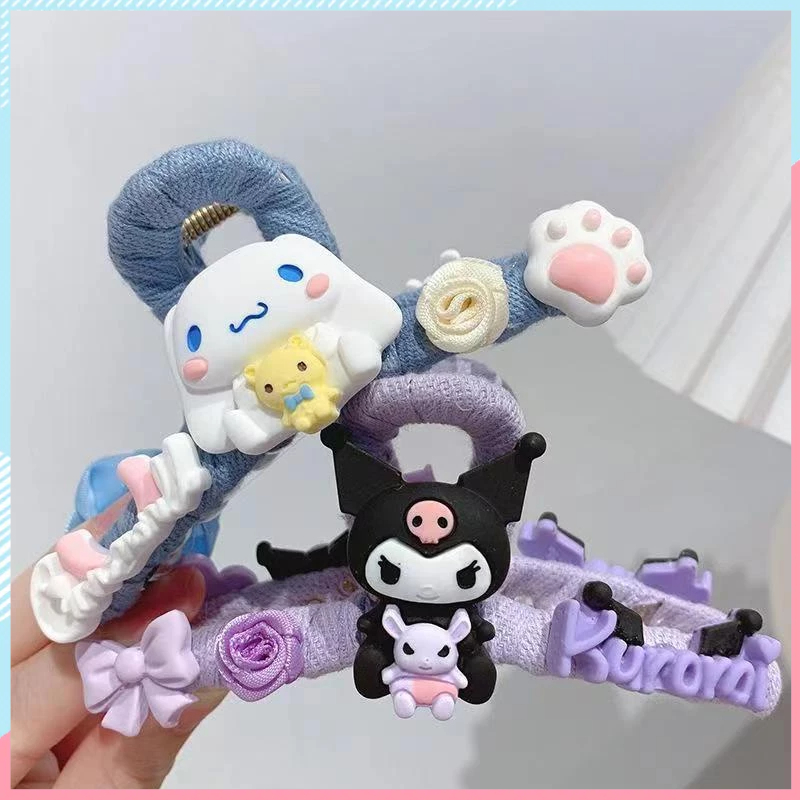 Cute Kuromi Hair Clamp Sanrio Cartoon Hair Accessories Hair Clips for ...