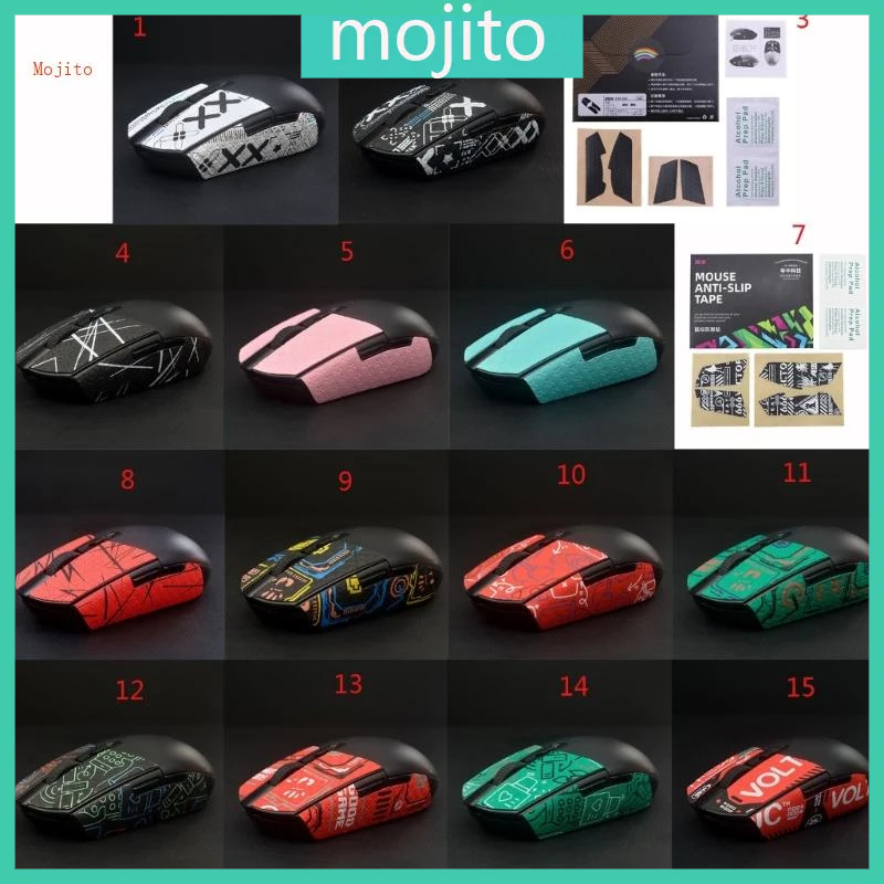 Mojito 1 Set Non-Slip Mouse Skin Side Sticker Suck Sweat Grip Tape ...