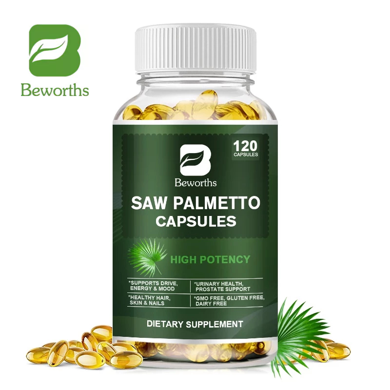 Beworths Saw Palmetto Capsules 500mg For Prostate Health Reduce