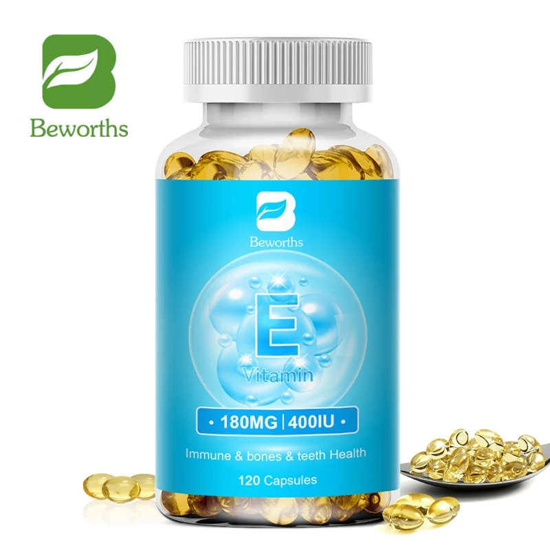 Beworths Vitamin E Capsules 180 Mg 400 Iu Dl-Alpha Dietary Supplement ...