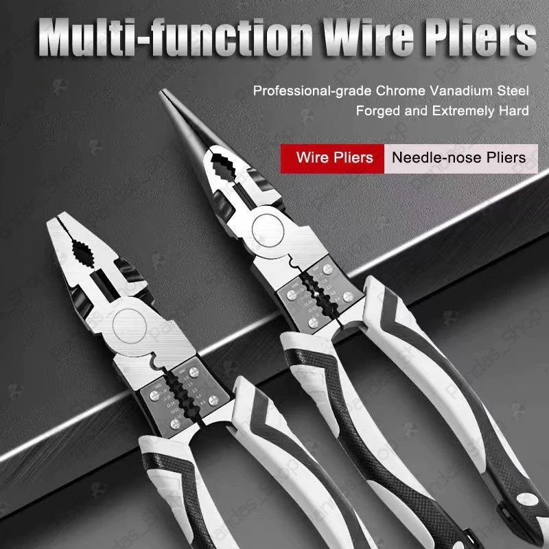 Multifunction Pliers Industrial Grade Wire Stripper Crimpper Fiber