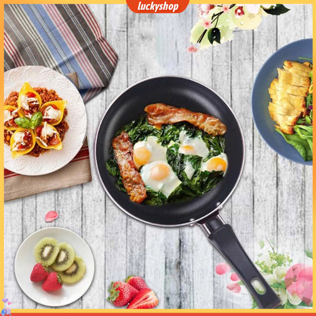 Carote Nonstick Frying Pan Egg Burger&Steak 3in1 Multifunctional Kawali  Cookware Gas/Induction Stove