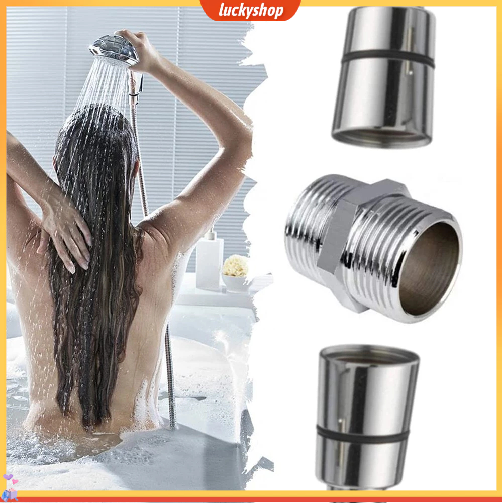 {LUSH} G1/2 Chrome Stainless steel Length Extender Shower Connector for ...
