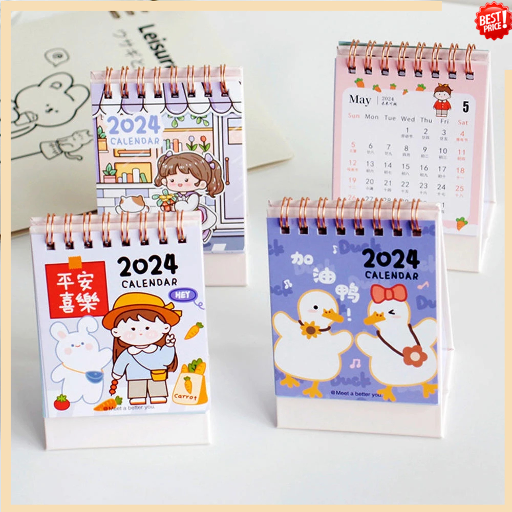 20232024 Mini Calendar Cute Little Fresh Girls' Little Calendar Plan