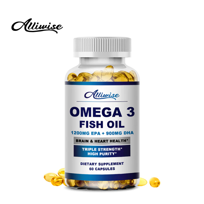 Alliwise Omega 3 Fish Oil Rich In DHA And EPA VE NonGMO Vegetarian Skin Care Improve