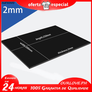 5pcs ABS Styrene Plastic Flat Sheet Plate 0.5mm x 200mm x 250mm White