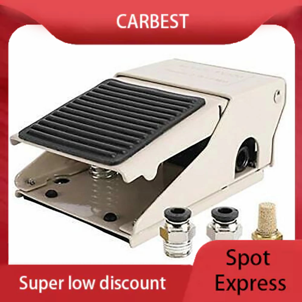 Reset Foot Operated 5 Way 2 Position 1/4 Alitair Pneumatic Foot Pedal Valve - Pneumatic Valve, Air Valve