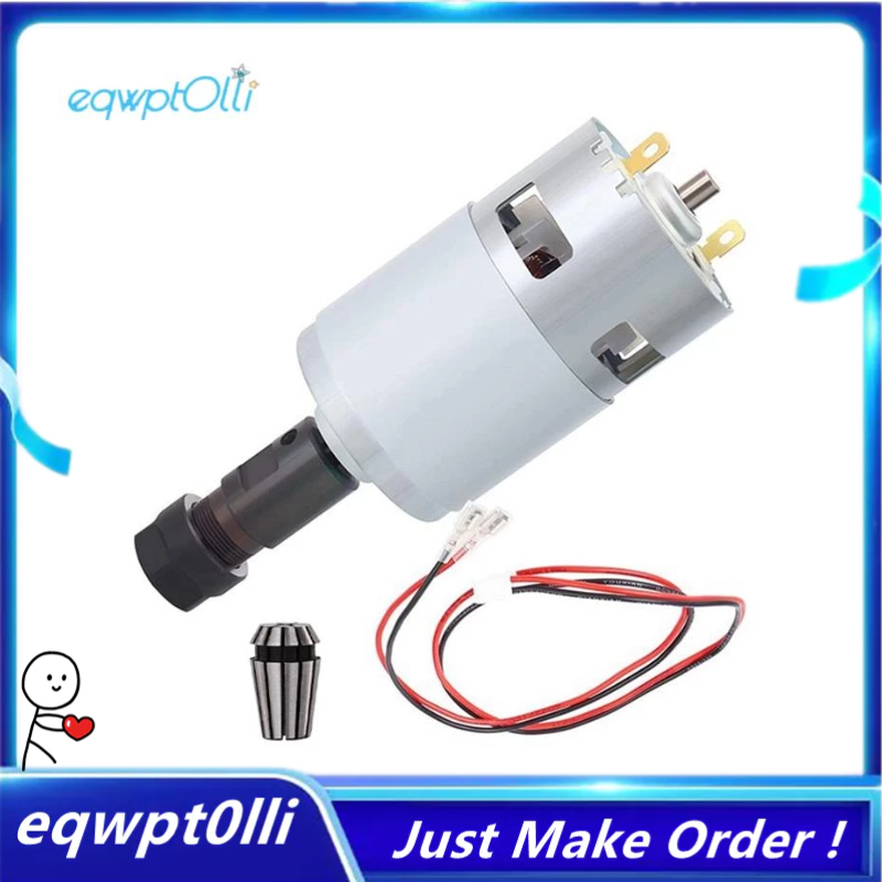 ^eQQ^ 775 Spindle Motor DC 12V24V 20000 RPM Electric Motor Ball