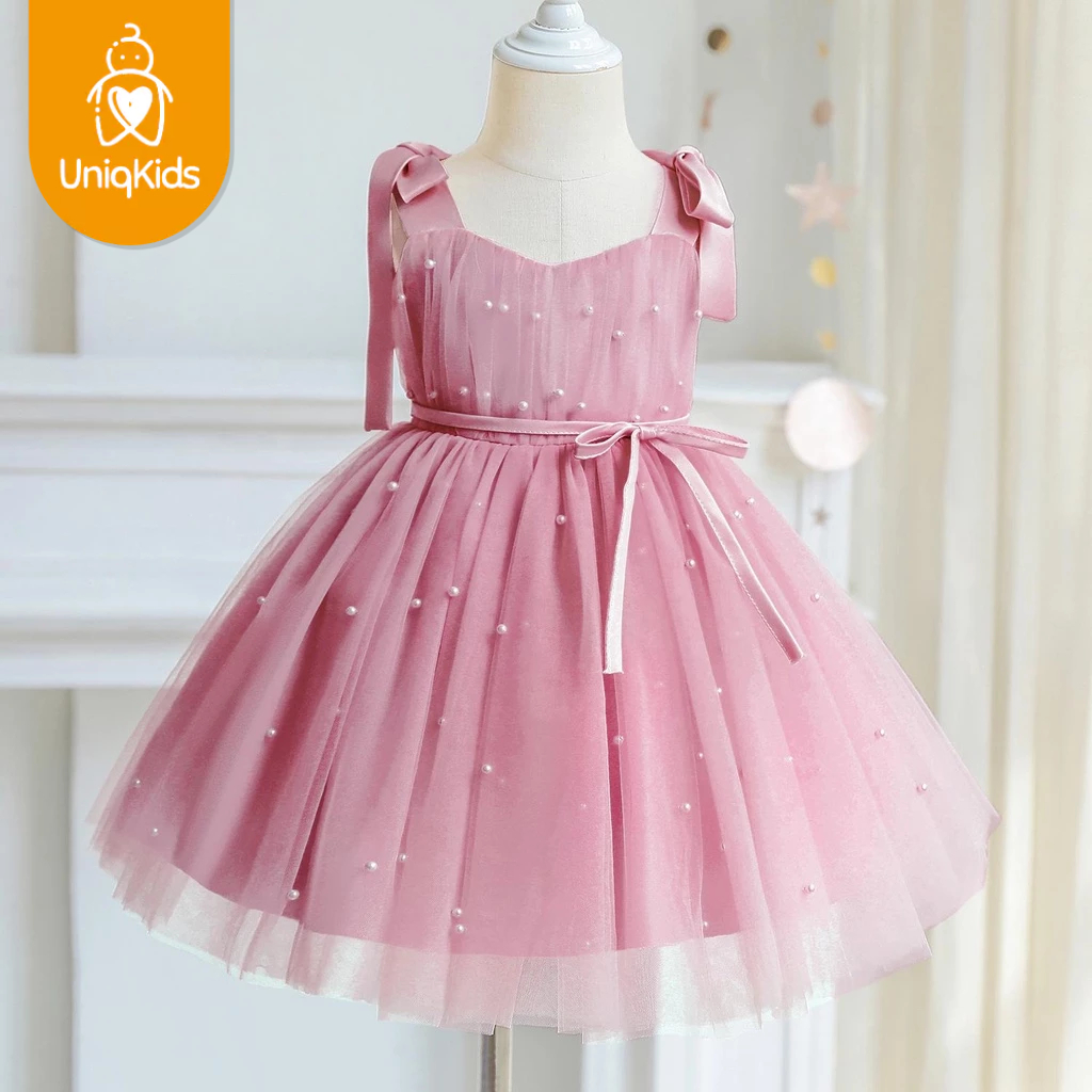 Uniqkids Baby Girl Dress Birthday Party Dress Kids Princess Ball Gown ...