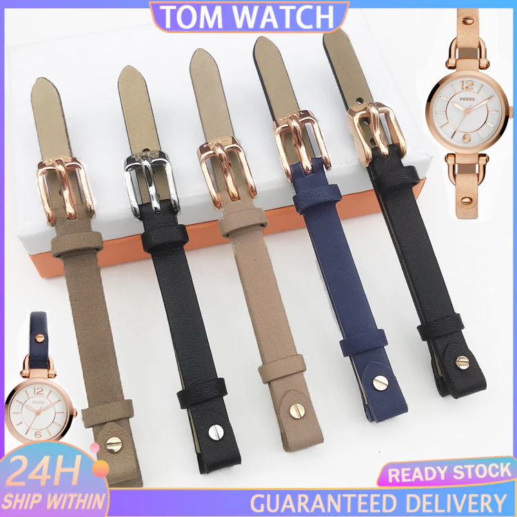 For Fossil Leather Strap U Shaped Port 7mm 8mm Suitable for Es3745 Es3861 Es4026 Es3862 Es4340 Accessories Shopee Philippines