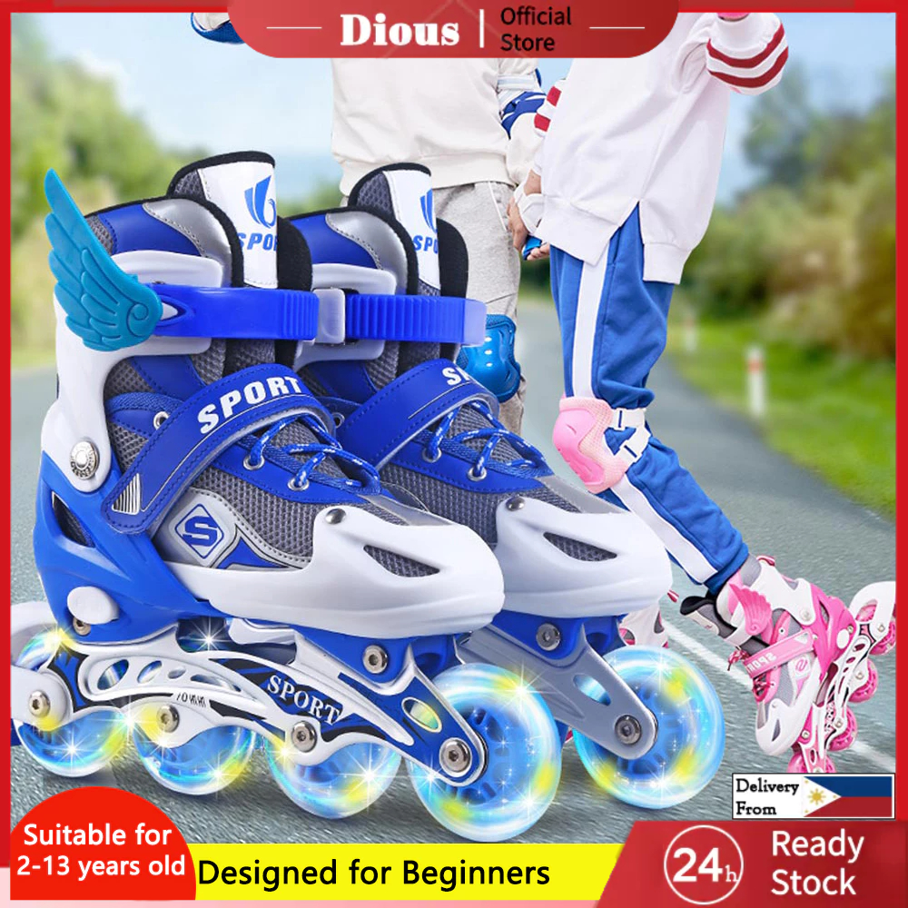 Single Wheel Skating Shoes 【Ready Stock】Roller Skate Shoes For