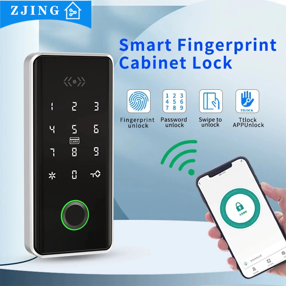 TTLOCK APP 13.56Mhz RFID M1 Card Smart Electronic Cabinet Door Lock ...
