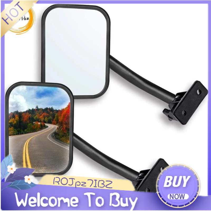 Door Off Mirror for Jeep Wrangler TJ JK 4X4 Off-Road Morror Rectangular ...