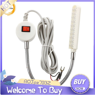 Magnetic Mounting Base Working Gooseneck Lamp 110v + 10 LED Light for Home  or Sewing Machine