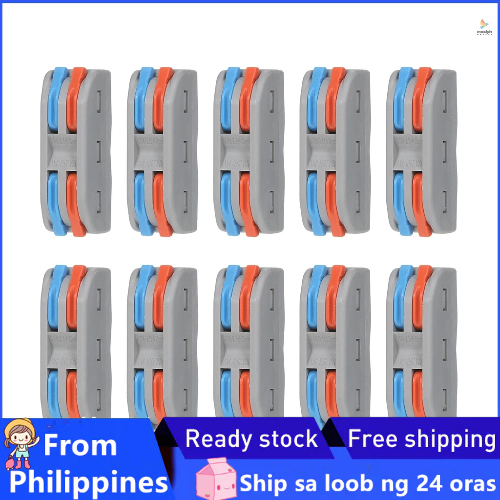 10pcs Wire Connectors Compact Splicing Connectors Cable Connector Set ...