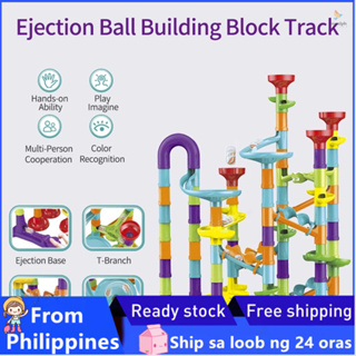 113 Pieces 3D Marble Run Set Construction Building Blocks STEM Learning  Games Early Education for Age 3+ Boys & Girls