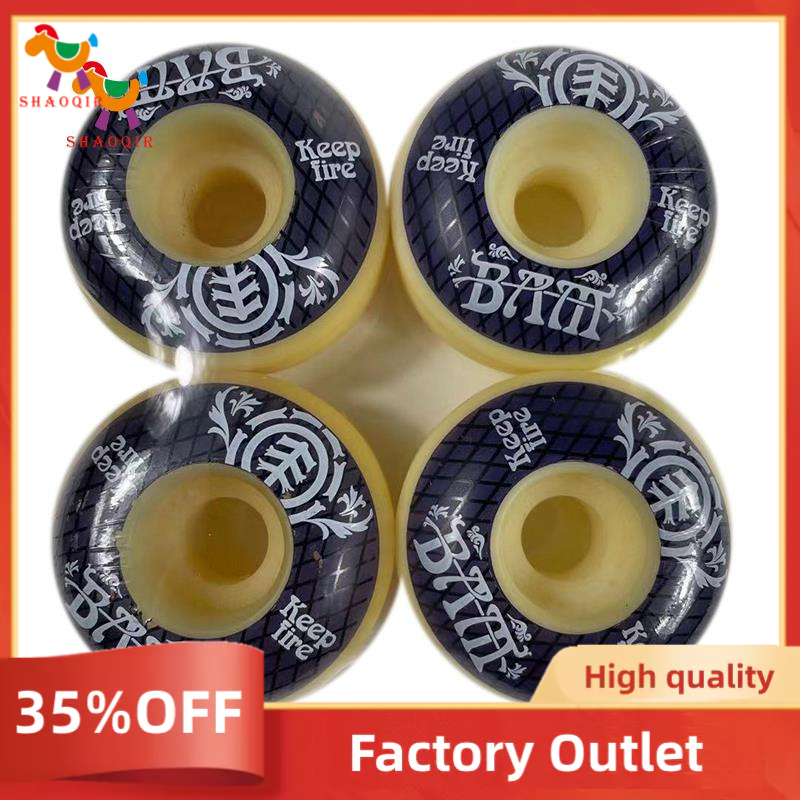 KEEPFIRE 4Pcs Skateboard Wheels 54mm PU Hardness Skate Board 85A