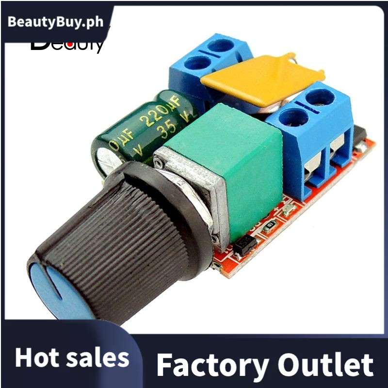 Mini DC Motor PWM Speed Controller 3/6/12/24/35VDC 90W 5A LED Dimmer ...