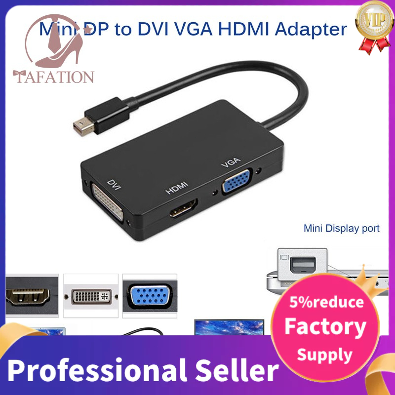 Mini Display Port Thunderbolt to HDMI VGA DVI Adapter For MacBook Pro Mac Air Shopee Philippines
