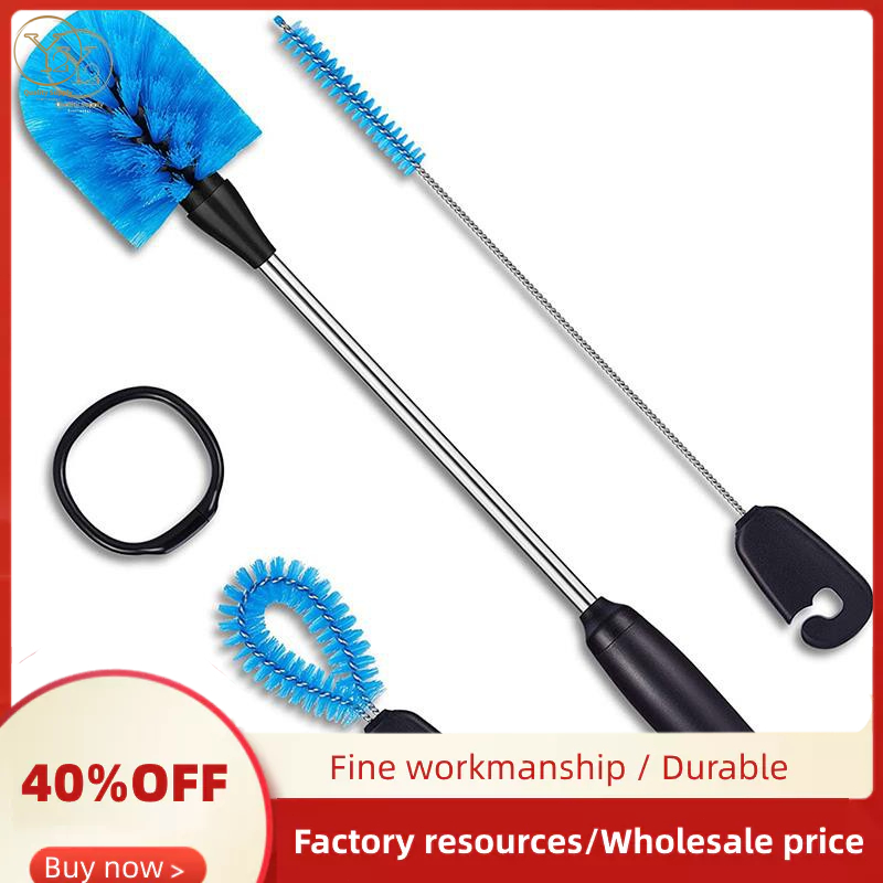 Stainless Steel Water Bottle Cleaning Brush Set,Long Handle Bottle